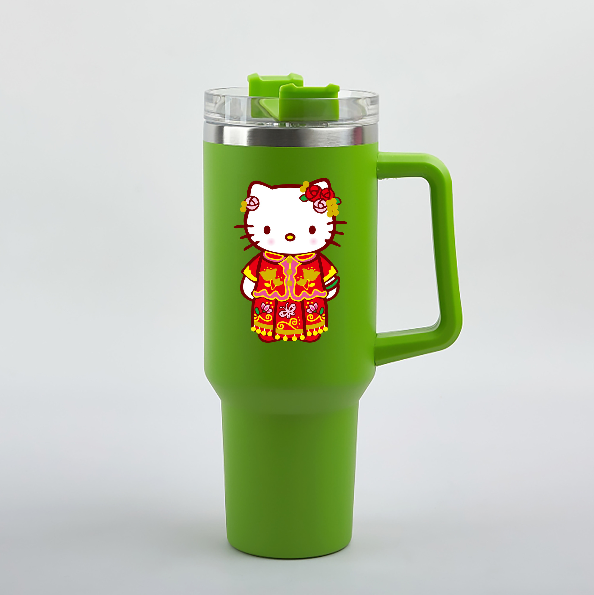 （画像用） Hello Kitty ハローキティ 1200mL車用タンブラー（カラープリント）